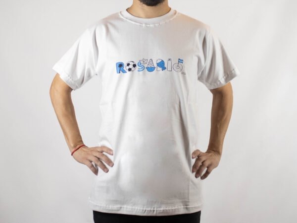 Remera Unisex MUY ROSARIO - Blanca