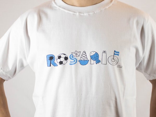 Remera Unisex MUY ROSARIO - Blanca - Imagen 2