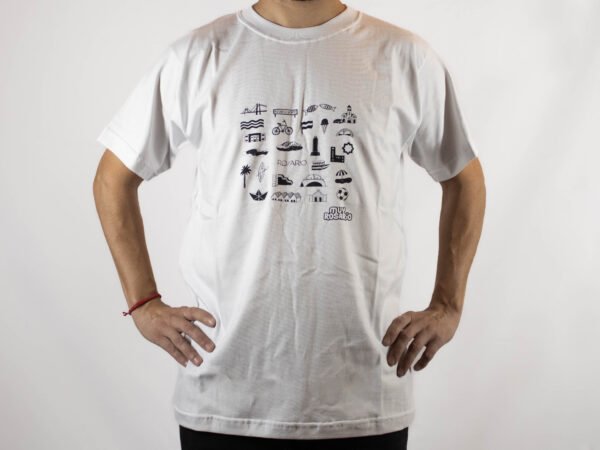 Remera Unisex ICONOS BLANCA