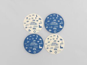 POSA VASOS ICONOS CIRCULARES