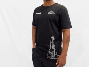 REMERA FIUME MONUMENTO MUY ROSARIO NEGRA